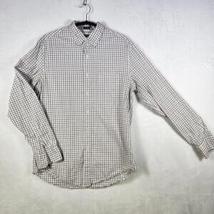 J Crew Classic Flex Washed Checked Long Sleeve Button Down Shirt‎ Size Medium